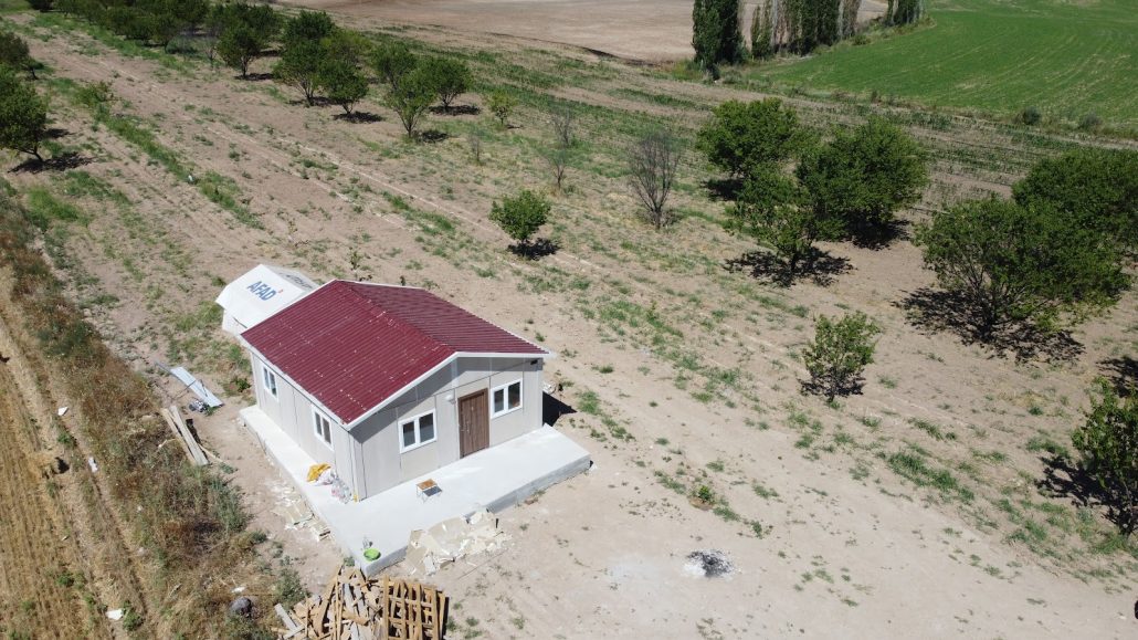 Adıyaman 49 m² bireysel prefabrik konut prefabrik hafif çelik proje - Preskon
