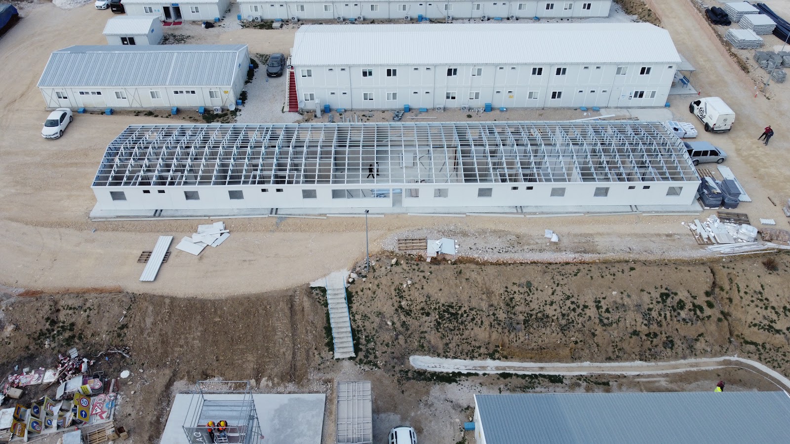Ankara YHT prefabrik mobilizasyon işçi yatakhanesi prefabrik proje - Preskon