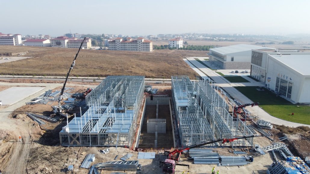 Bandırma Üniversitesi prefabrik öğrenci yurdu projesi prefabrik hafif çelik proje - Preskon