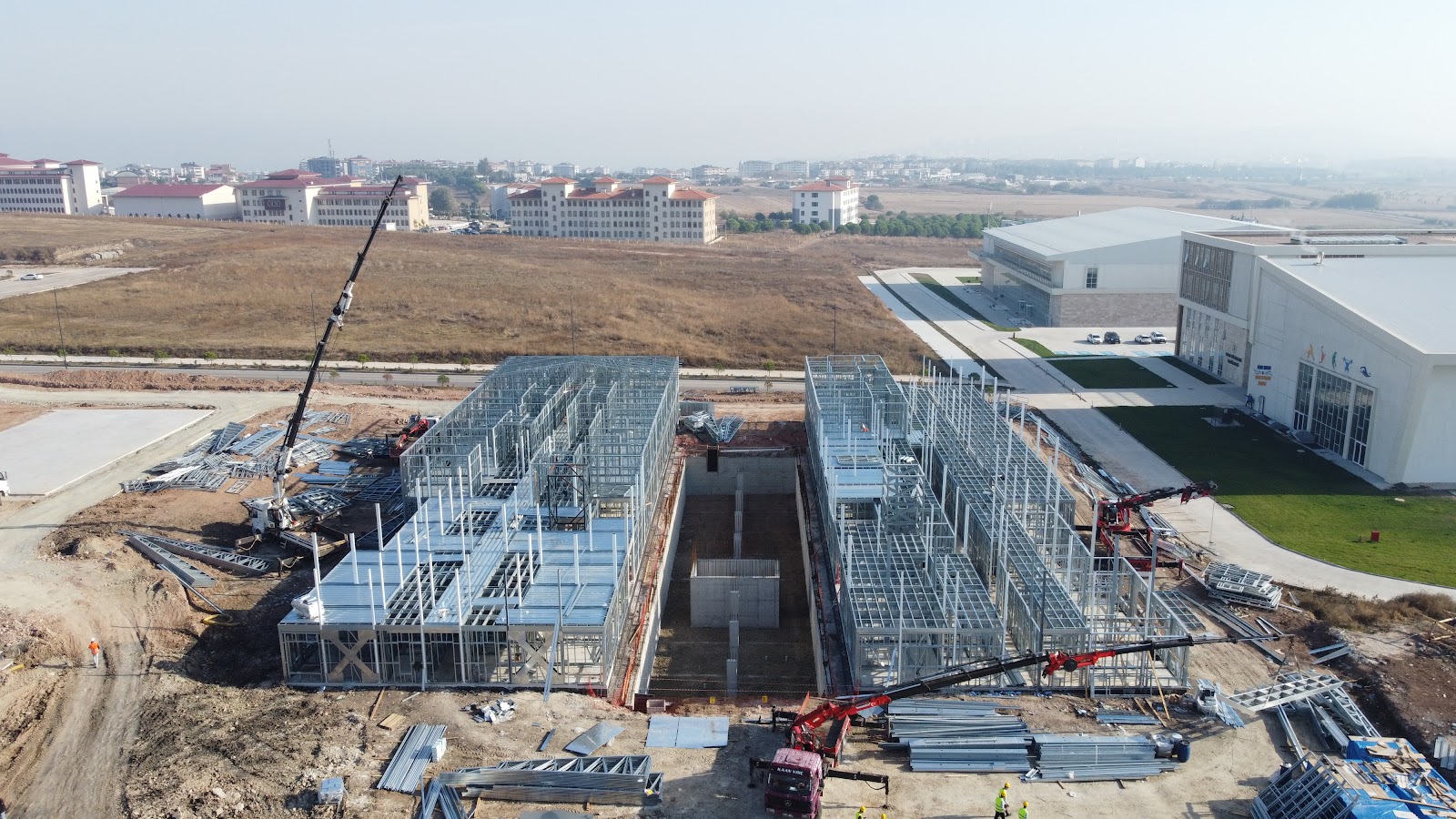 Bandırma Üniversitesi prefabrik öğrenci yurdu projesi prefabrik hafif çelik proje - Preskon