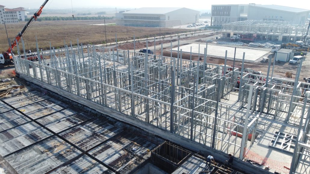 Bandırma Üniversitesi prefabrik öğrenci yurdu projesi prefabrik hafif çelik proje - Preskon