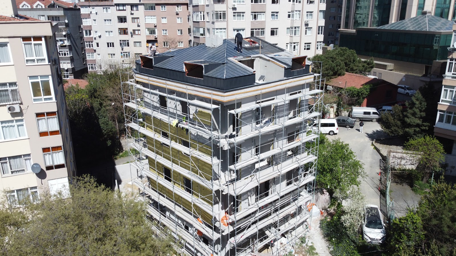 Beşiktaş kentsel dönüşüm fibercement cephe kaplama prefabrik proje - Preskon
