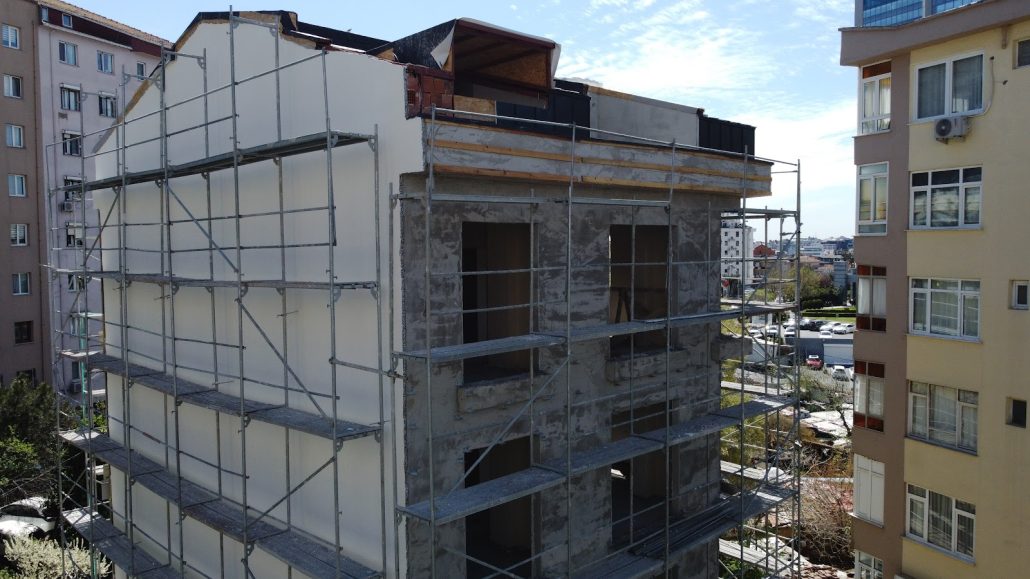 Beşiktaş kentsel dönüşüm fibercement cephe kaplama prefabrik proje - Preskon