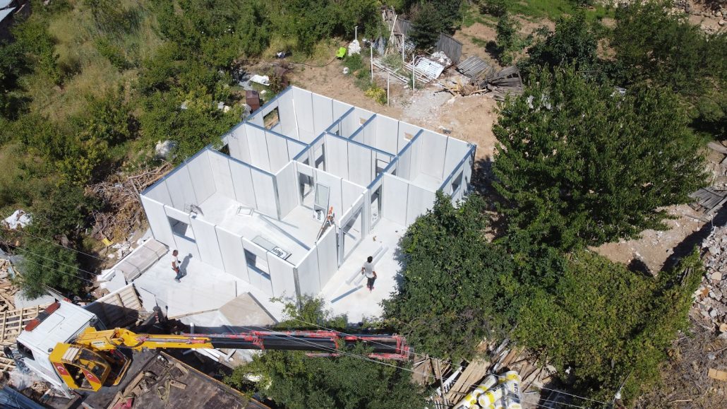 Elazığ 86 m² hafif çelik bireysel konut prefabrik hafif çelik proje - Preskon