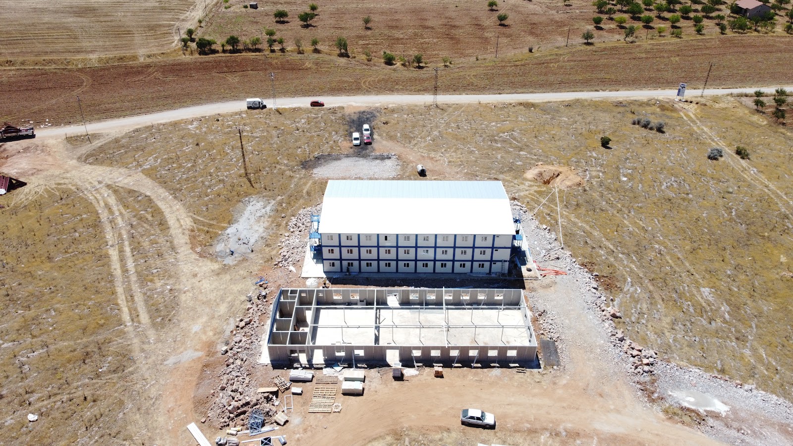 Malatya Maksem İnşaat prefabrik işçi yatakhanesi ve yemekhane prefabrik hafif çelik proje - Preskon